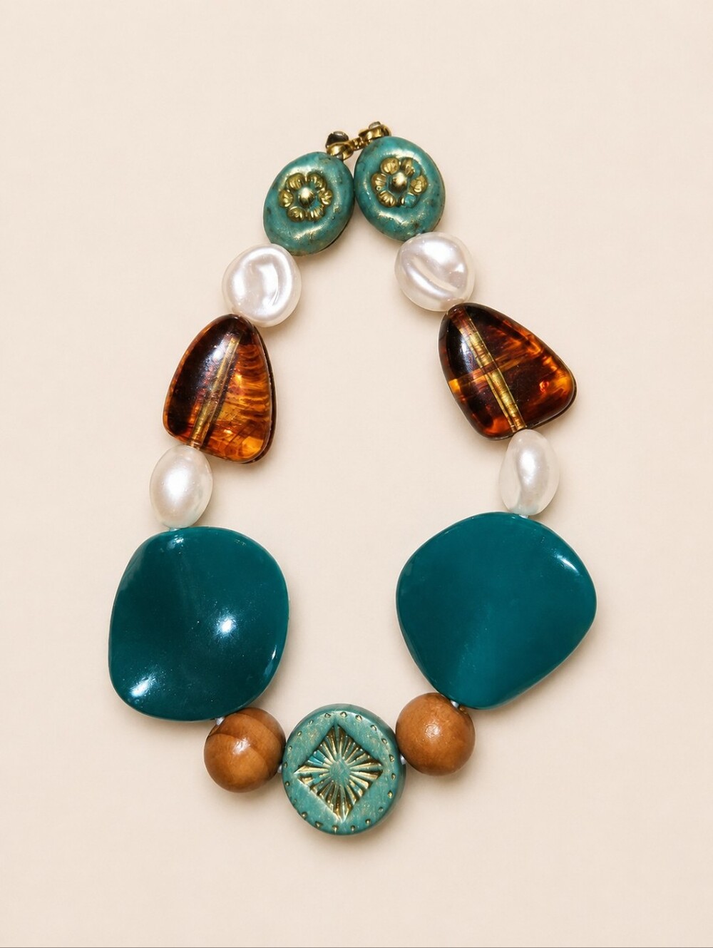 Handmade Laylabug Creation- Glass Bead Boho Bracelet